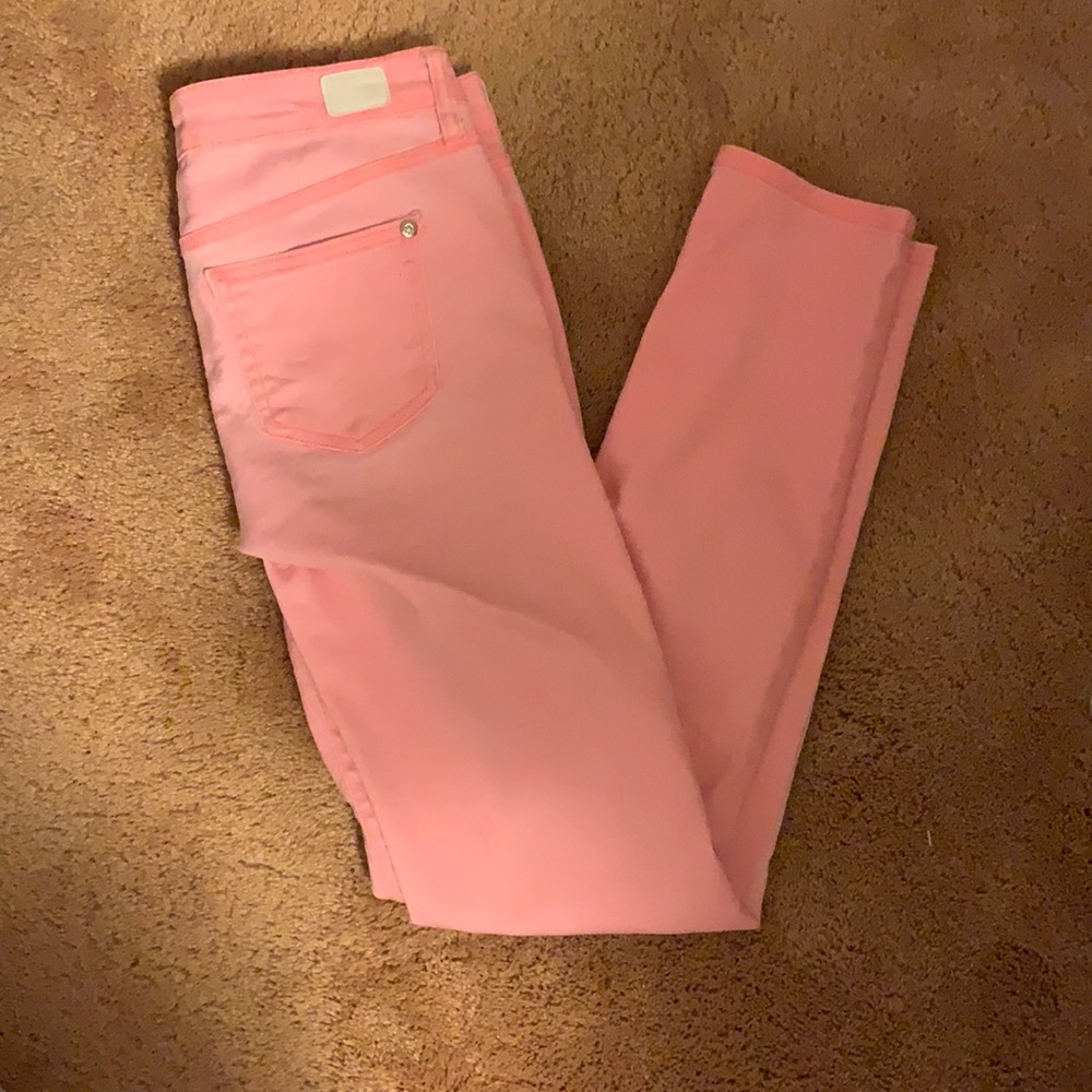 Pink skinny jeans size 4